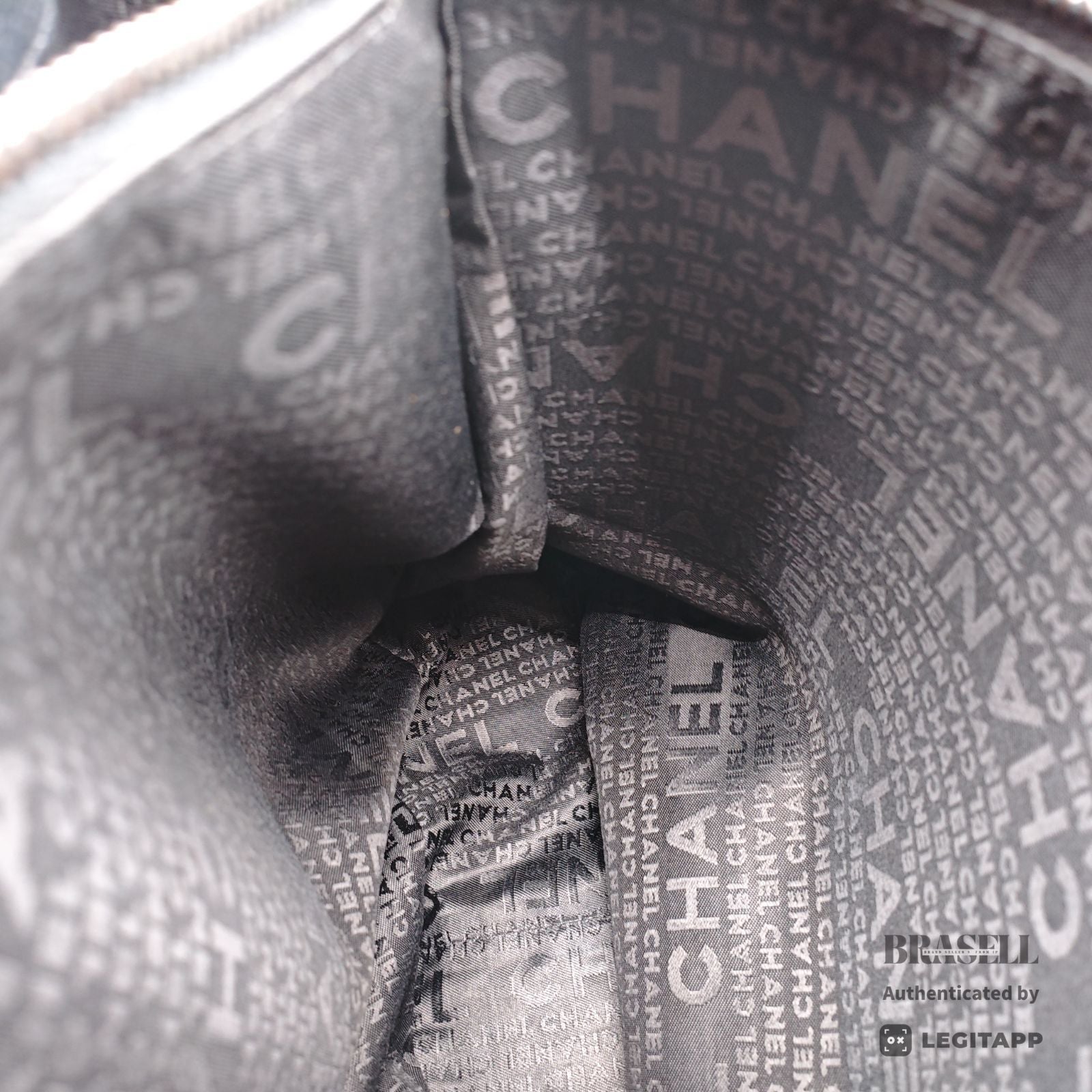 CHANEL Chocolate Bar Calfskin Shoulder Tote Hand Bag Black 【ImportFeeFREE】