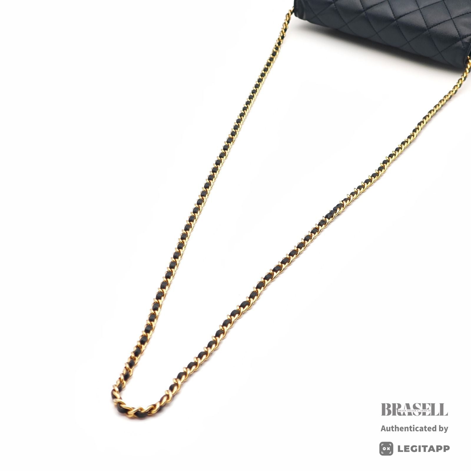 CHANEL WOC Chain Shoulder Bag Crossbody Navy Leather Women 【ImportFeeFREE】