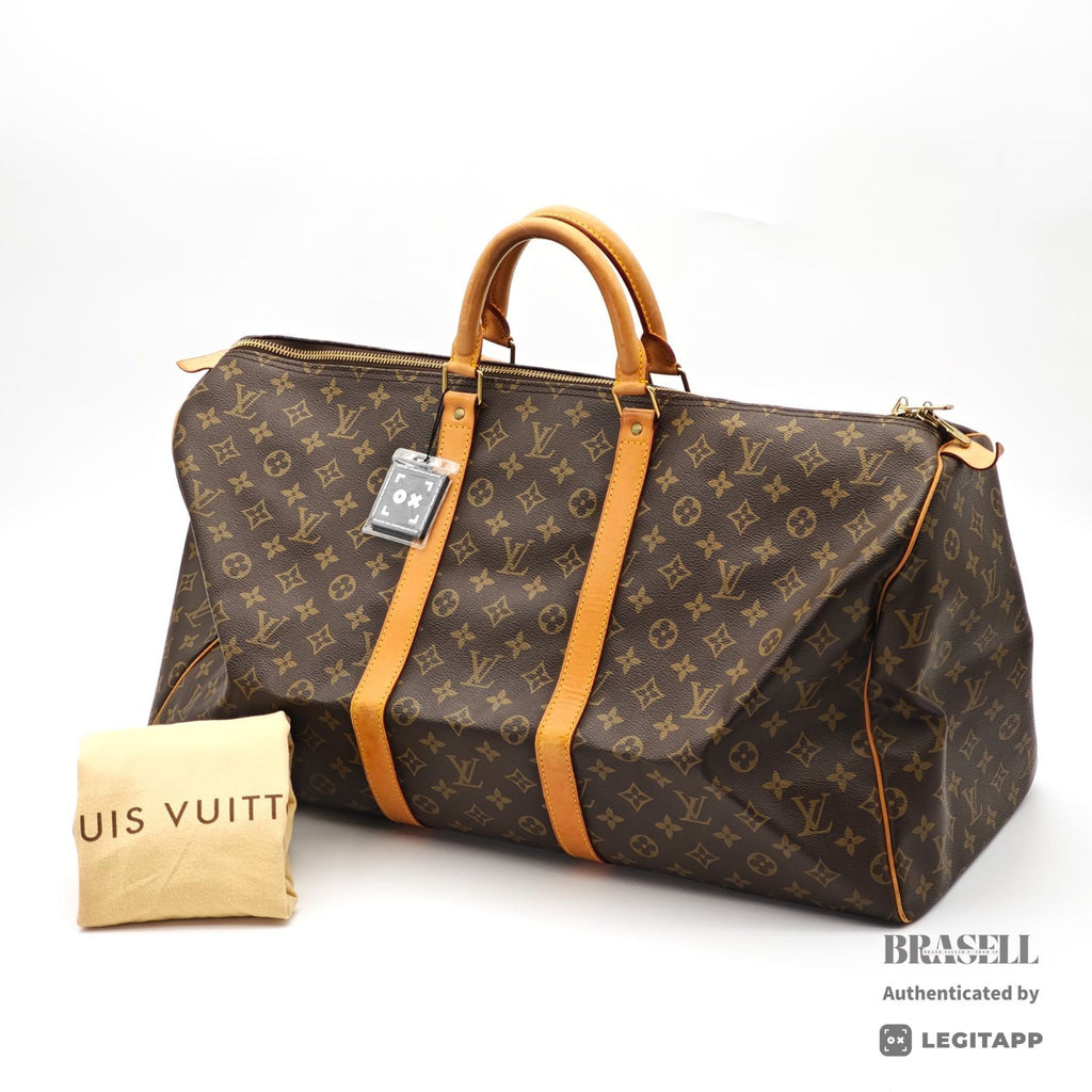 LOUIS VUITTON Monogram Keepall 55 M41424 Boston Travel Bag【ImportFeeFREE】