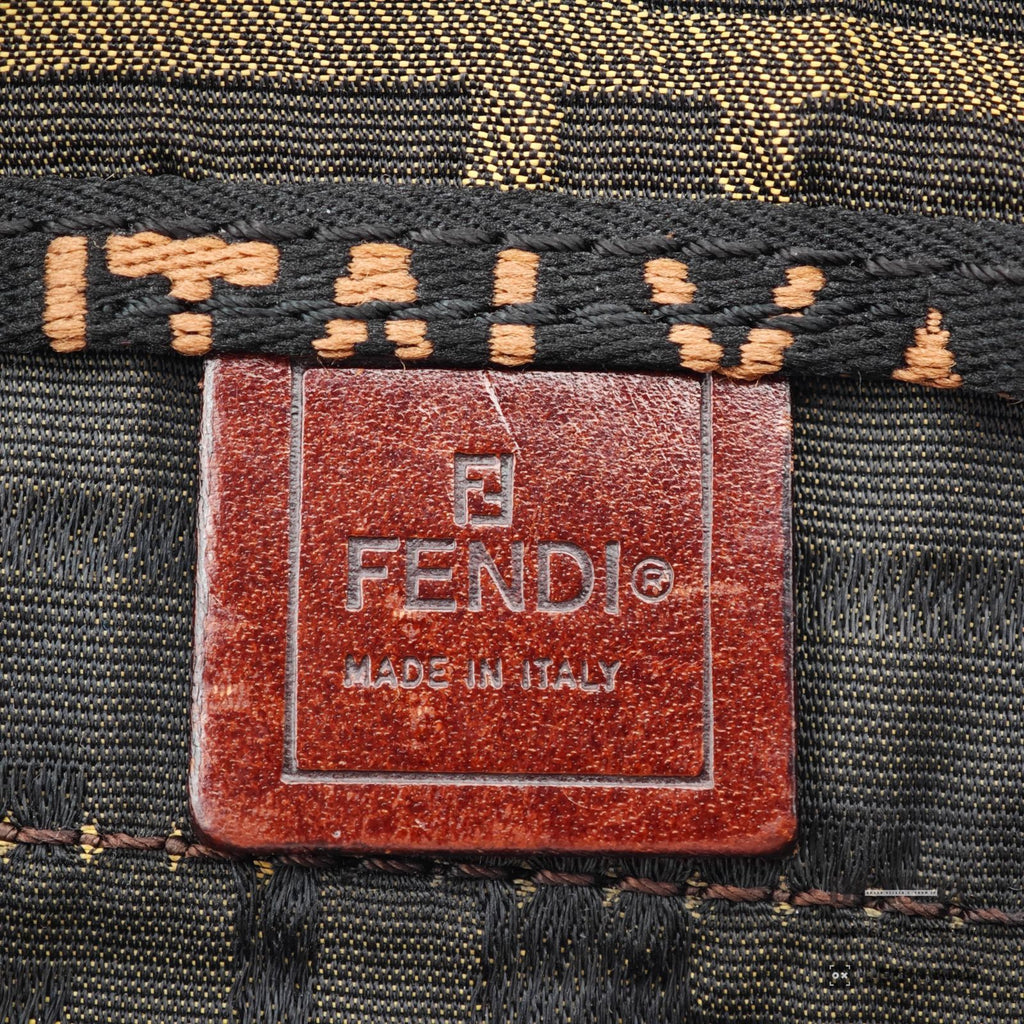 FENDI Zucca Nylon Brown Tote Bag 【ImportFeeFREE】