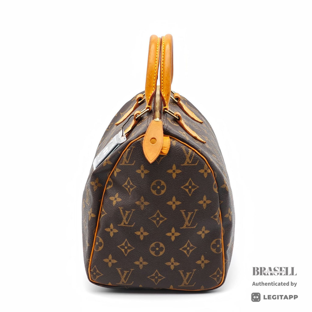 Louis Vuitton Speedy 30 Monogram M41526 Handbag Brown [Import Fee Free]