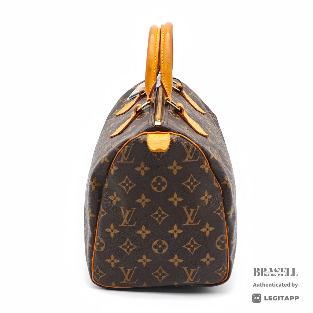 Louis Vuitton Speedy 30 Monogram M41526 Handbag Brown [Import Fee Free]