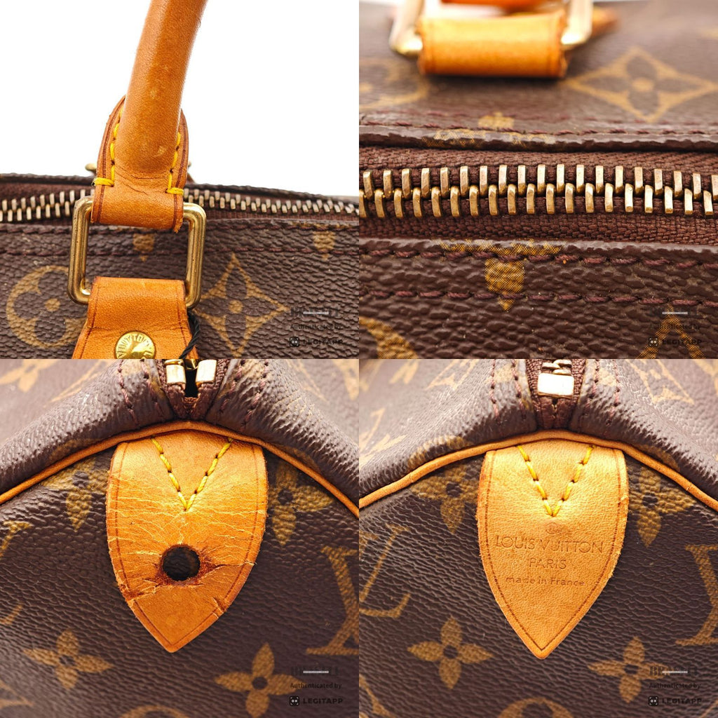 LOUIS VUITTON Speedy 30 Monogram Canvas Brown Hand Bag M41526 【ImportFeeFREE】