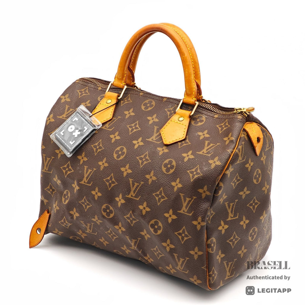 LOUIS VUITTON Speedy 30 Monogram Canvas Brown Hand Bag M41526 【ImportFeeFREE】