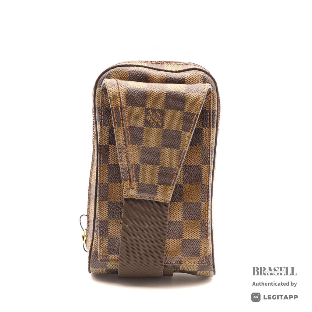 LOUIS VUITTON Geronimos Damier Canvas Brown Waist Bag N51994 【ImportFeeFREE】