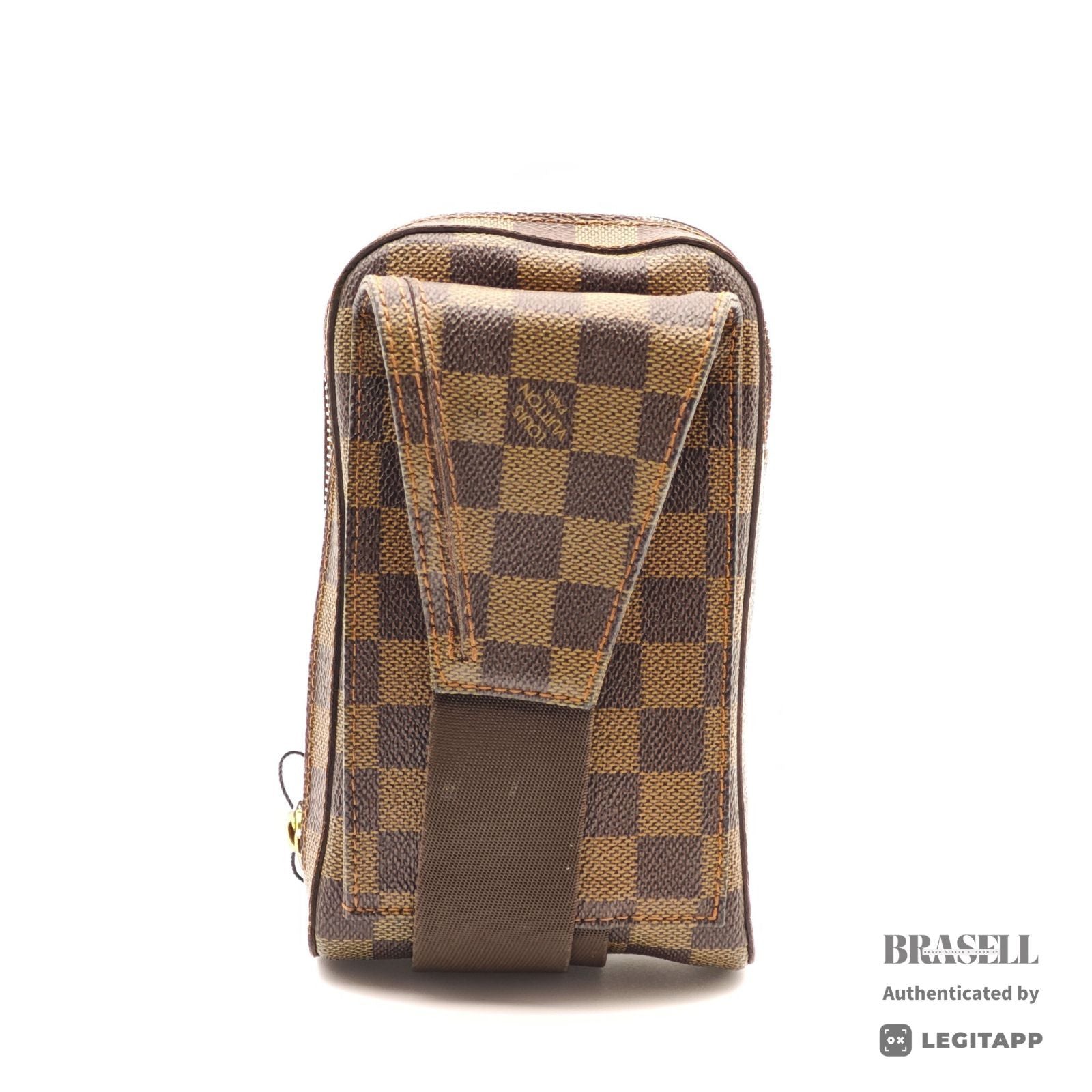 LOUIS VUITTON Geronimos Damier Canvas Brown Waist Bag N51994 【ImportFeeFREE】