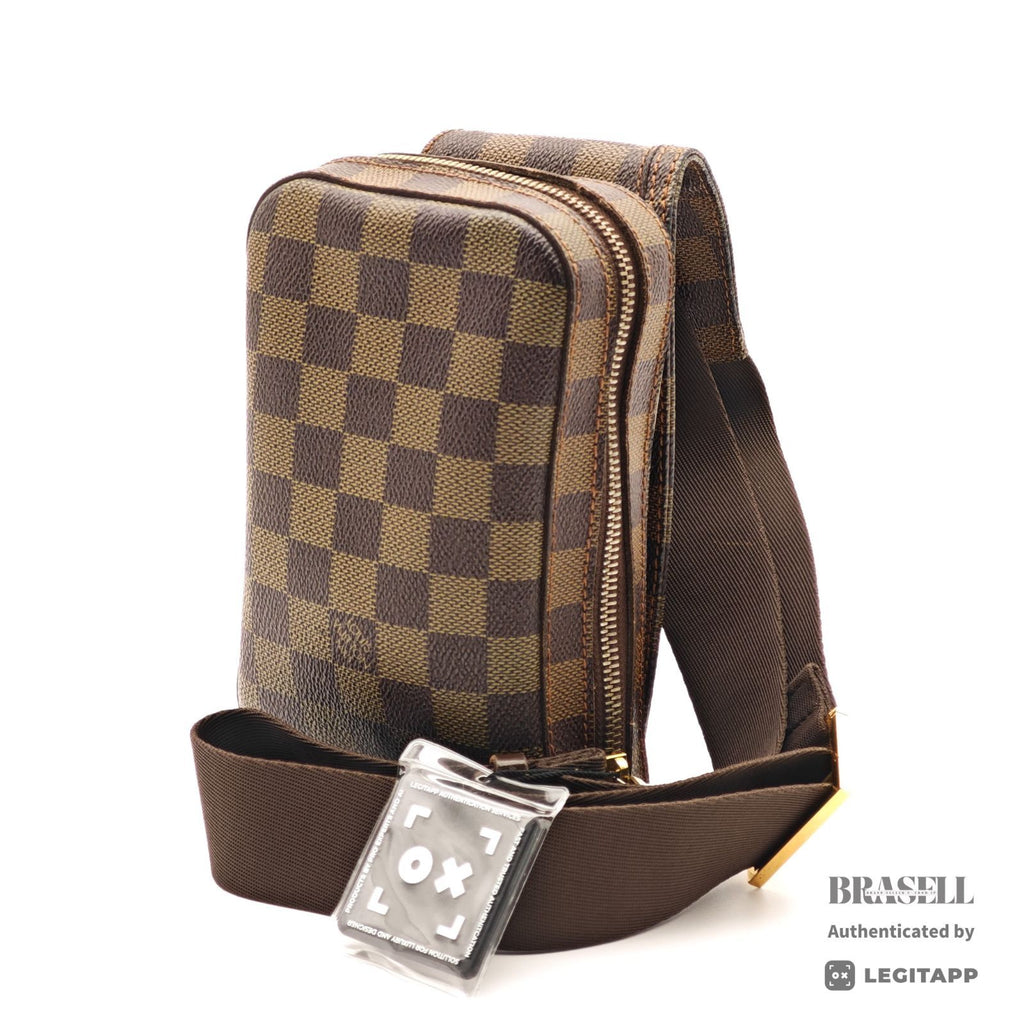 LOUIS VUITTON Geronimos Damier Canvas Brown Waist Bag N51994 【ImportFeeFREE】