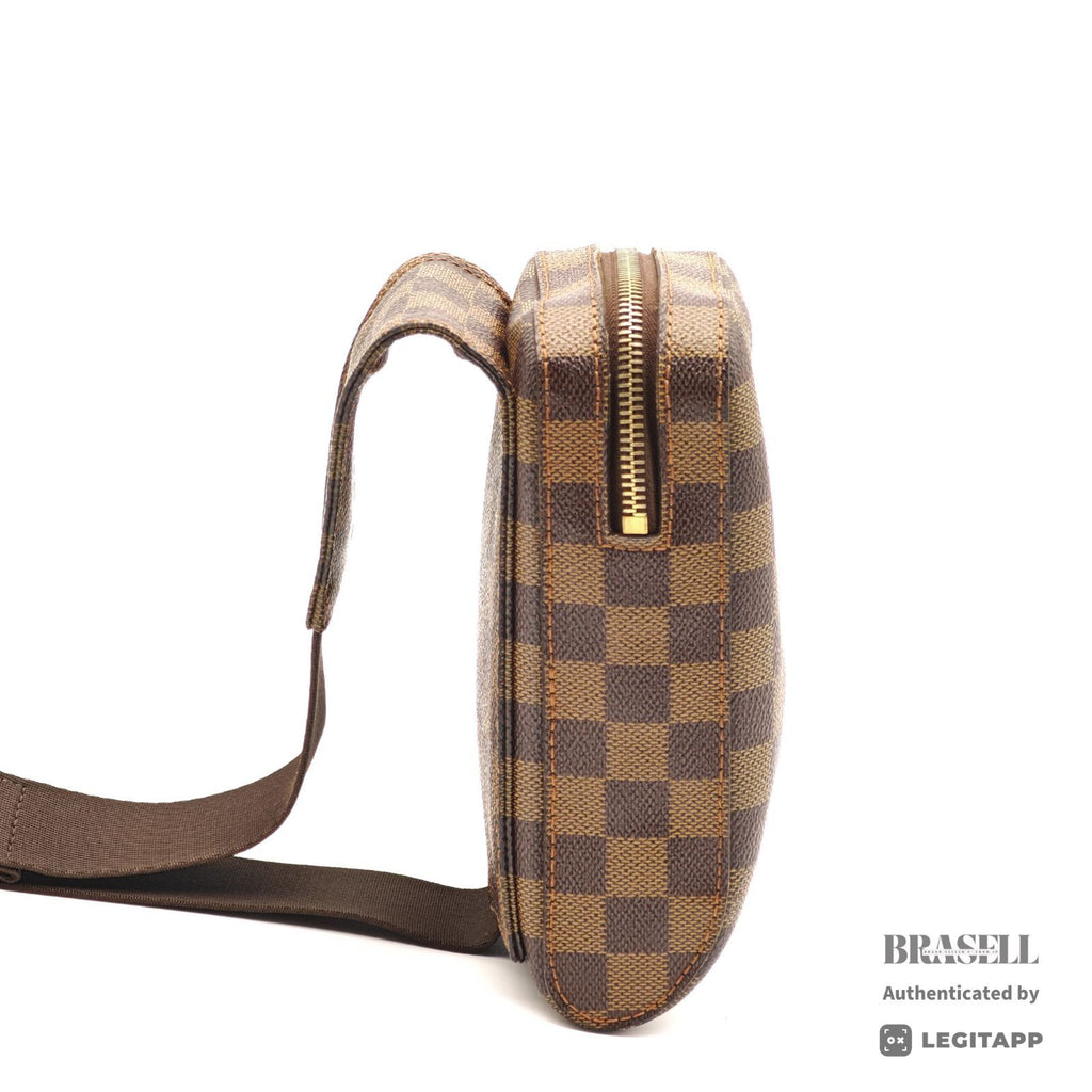 LOUIS VUITTON Geronimos Damier Canvas Brown Waist Bag N51994 【ImportFeeFREE】