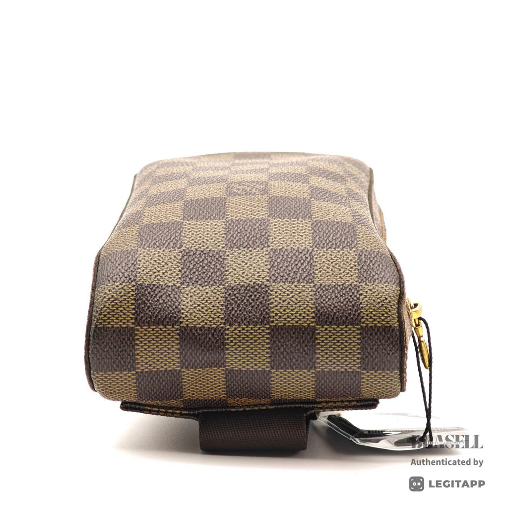 LOUIS VUITTON Geronimos Damier Canvas Brown Waist Bag N51994 【ImportFeeFREE】