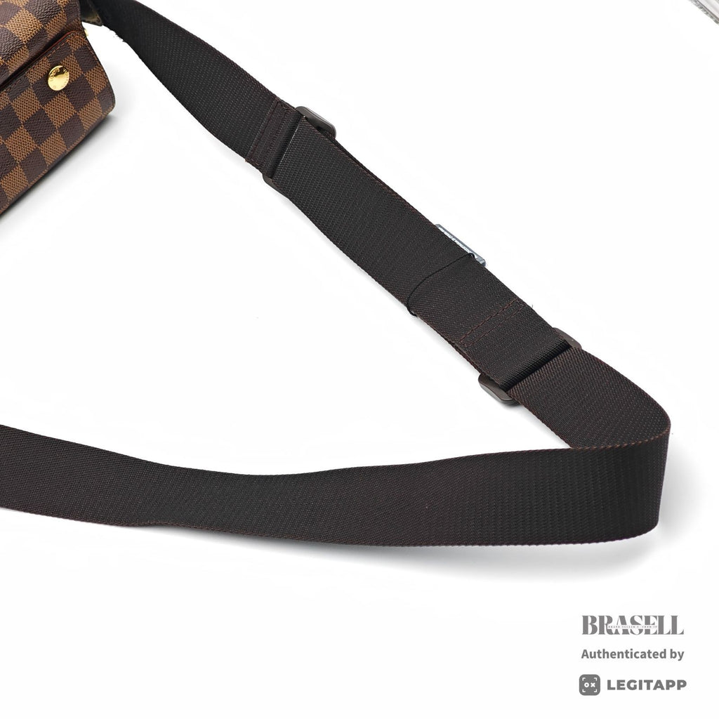 LOUIS VUITTON Naviglio Damier Canvas Shoulder Bag N45255 【ImportFeeFREE】