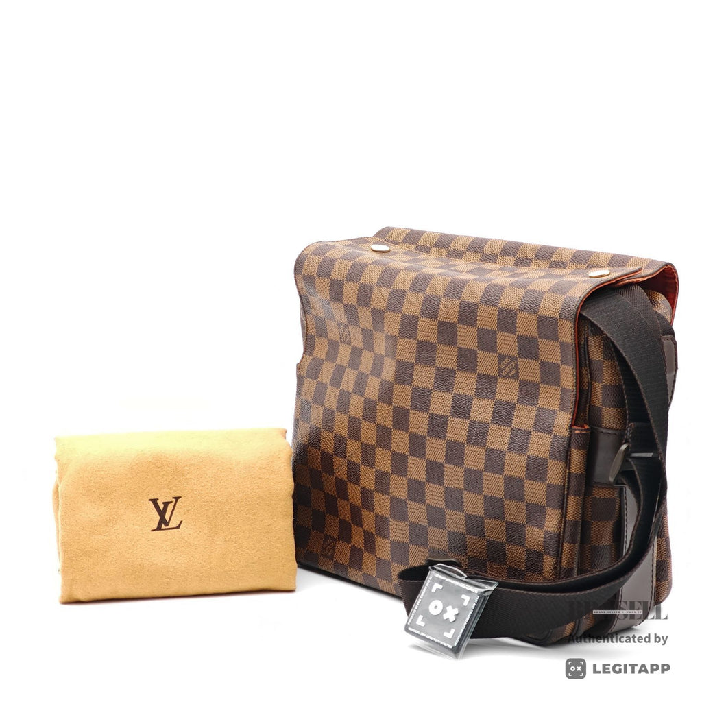 LOUIS VUITTON Naviglio Damier Canvas Shoulder Bag N45255 【ImportFeeFREE】
