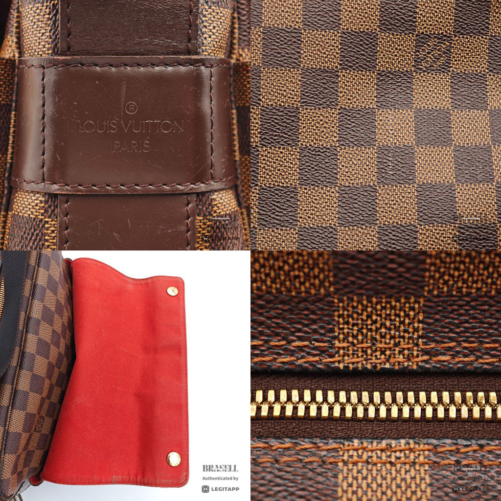 LOUIS VUITTON Naviglio Damier Canvas Shoulder Bag N45255 【ImportFeeFREE】