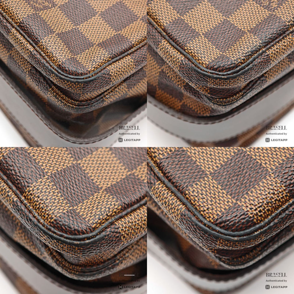 LOUIS VUITTON Naviglio Damier Canvas Shoulder Bag N45255 【ImportFeeFREE】