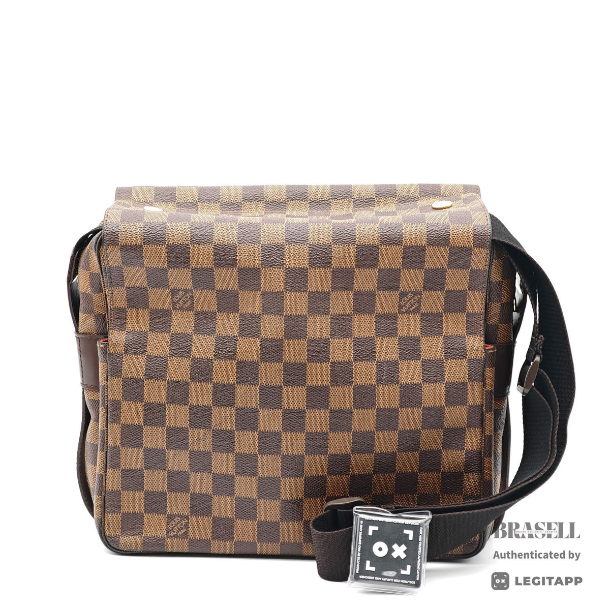 LOUIS VUITTON Naviglio Damier Canvas Shoulder Bag N45255 【ImportFeeFREE】