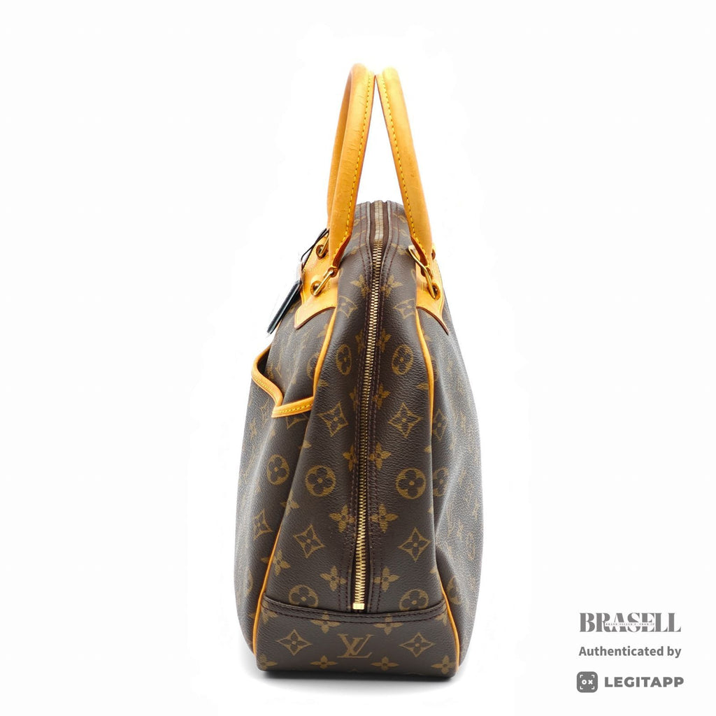 LOUIS VUITTON Deauville Monogram Canvas Brown Hand Bag M47270 【ImportFeeFREE】