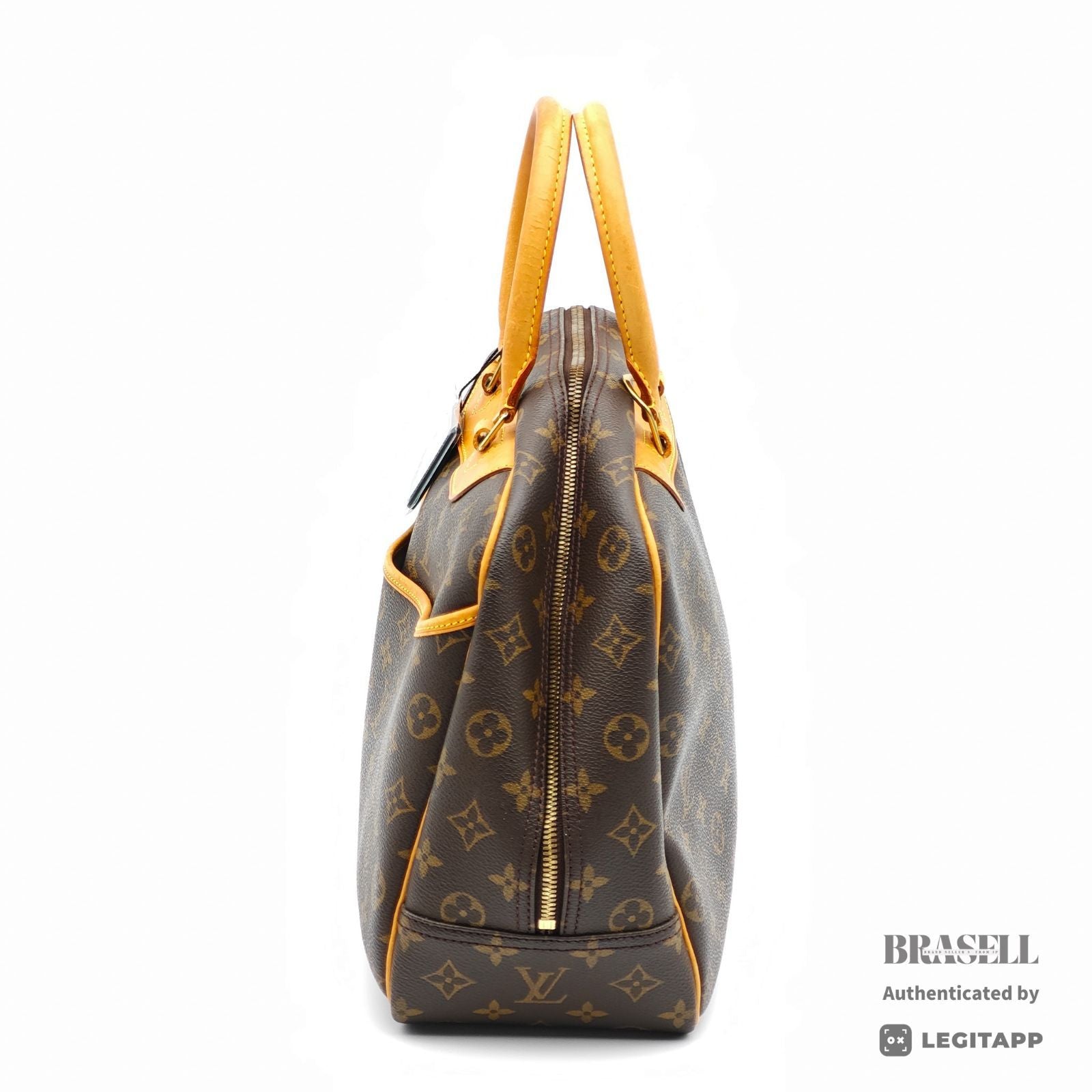 LOUIS VUITTON Deauville Monogram Canvas Brown Hand Bag M47270 【ImportFeeFREE】