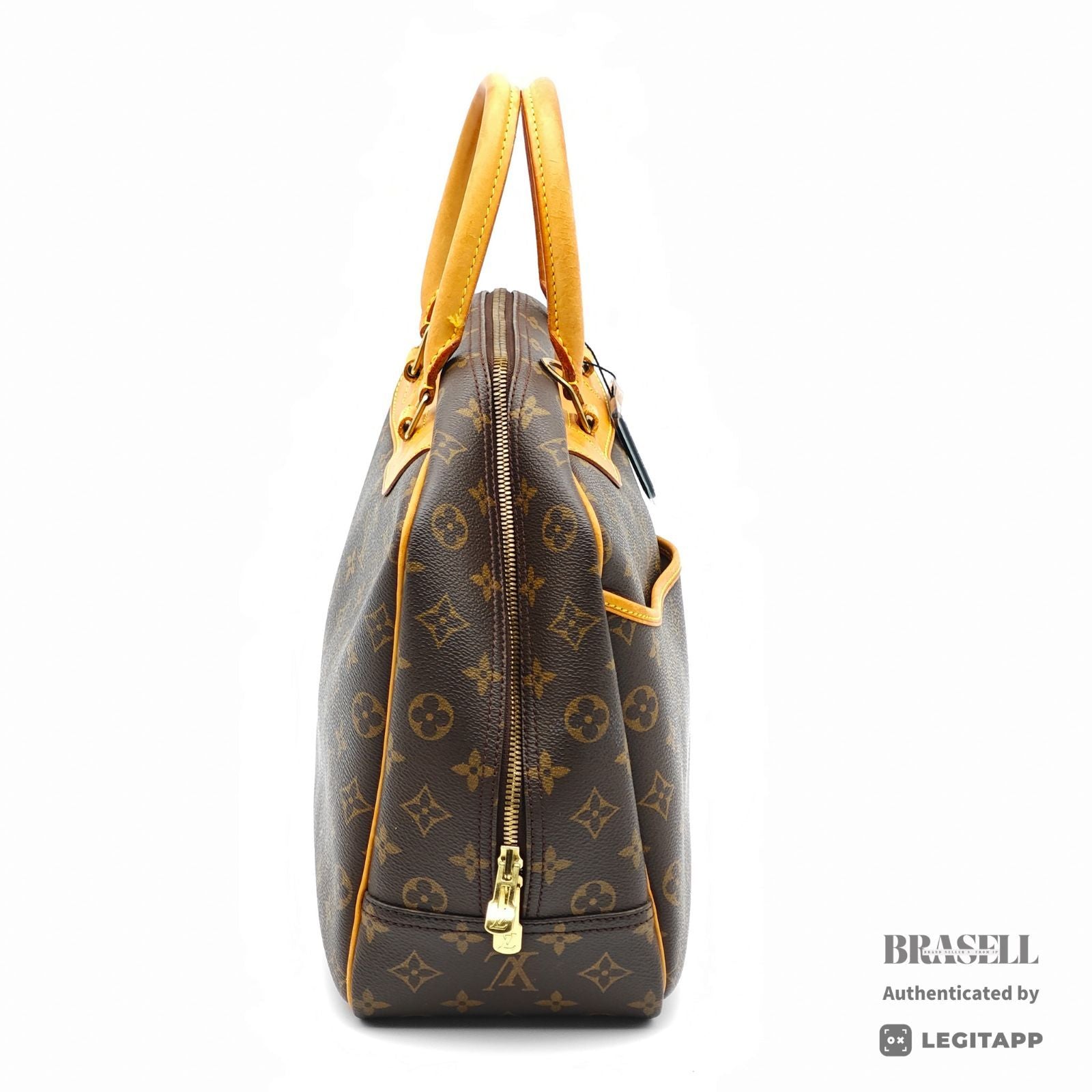 LOUIS VUITTON Deauville Monogram Canvas Brown Hand Bag M47270 【ImportFeeFREE】