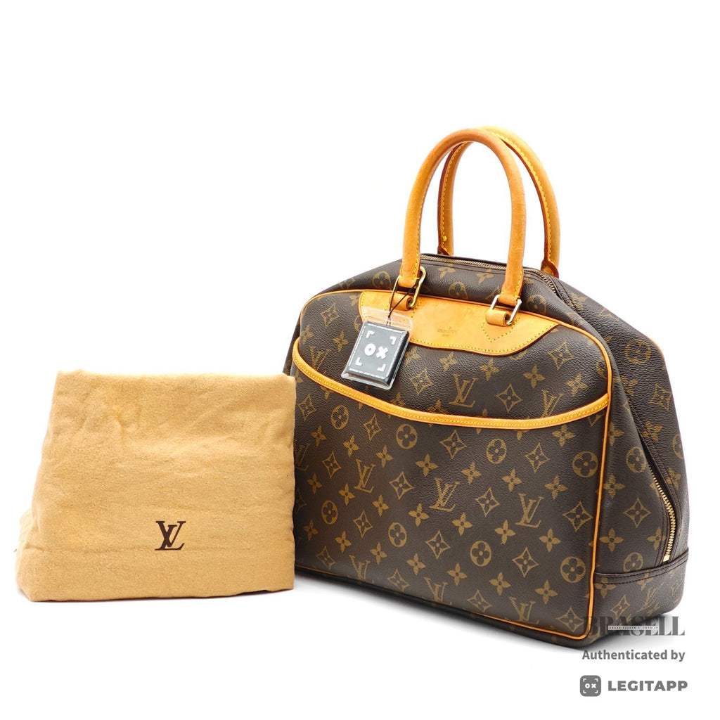 LOUIS VUITTON Deauville Monogram Canvas Brown Hand Bag M47270 【ImportFeeFREE】