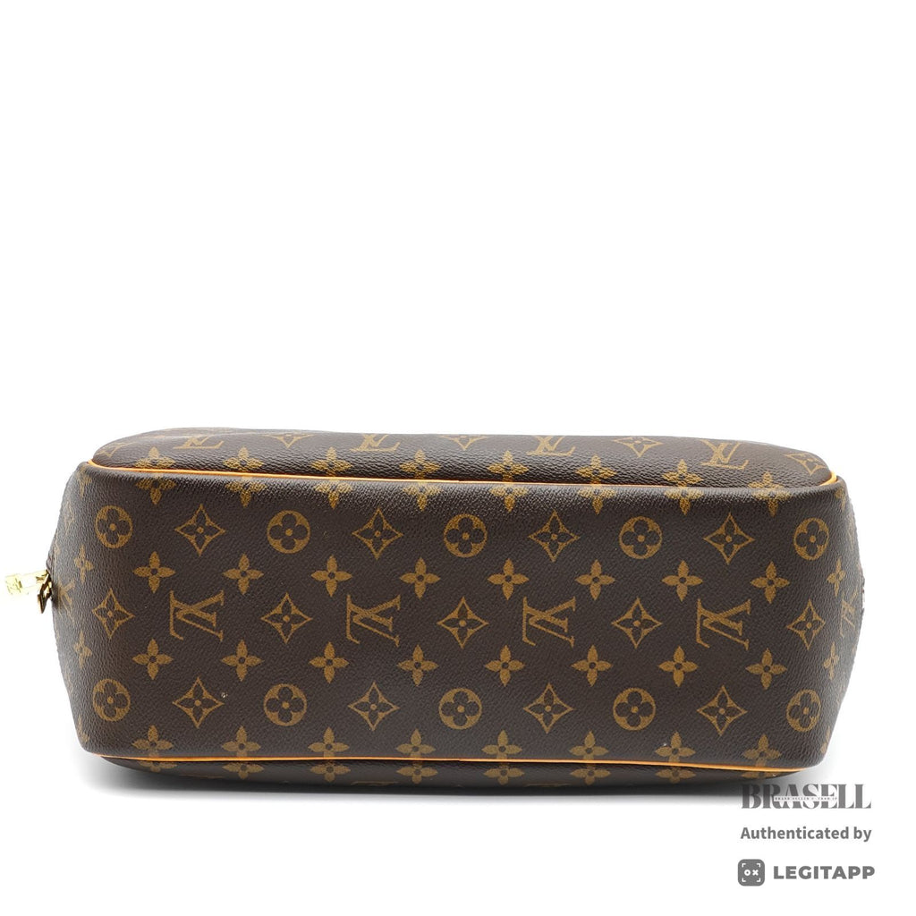 LOUIS VUITTON Deauville Monogram Canvas Brown Hand Bag M47270 【ImportFeeFREE】