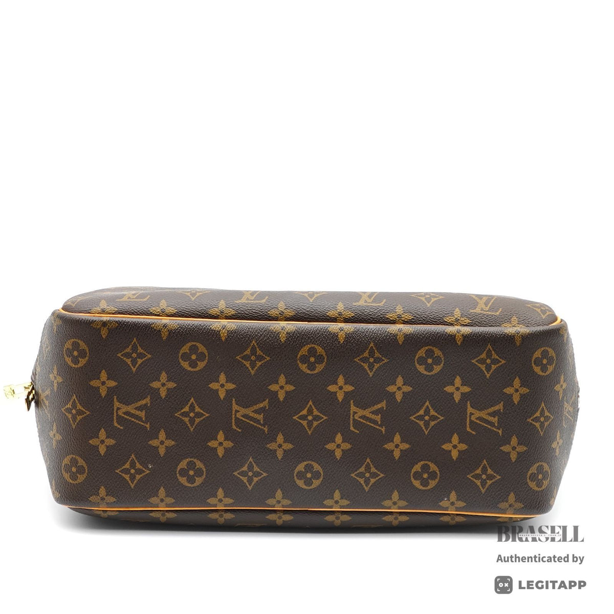 LOUIS VUITTON Deauville Monogram Canvas Brown Hand Bag M47270 【ImportFeeFREE】