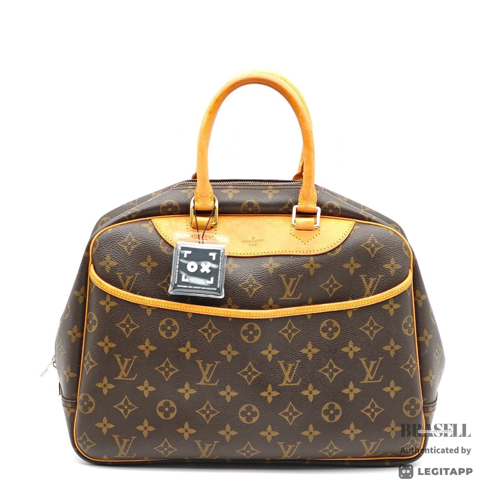 LOUIS VUITTON Deauville Monogram Canvas Brown Hand Bag M47270 【ImportFeeFREE】