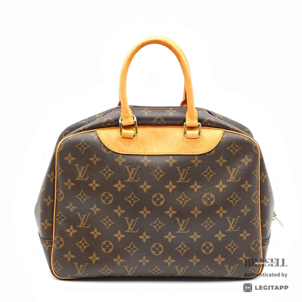 LOUIS VUITTON Deauville Monogram Canvas Brown Hand Bag M47270 【ImportFeeFREE】