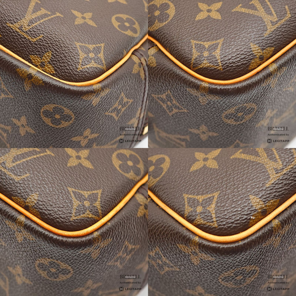 LOUIS VUITTON Deauville Monogram Canvas Brown Hand Bag M47270 【ImportFeeFREE】