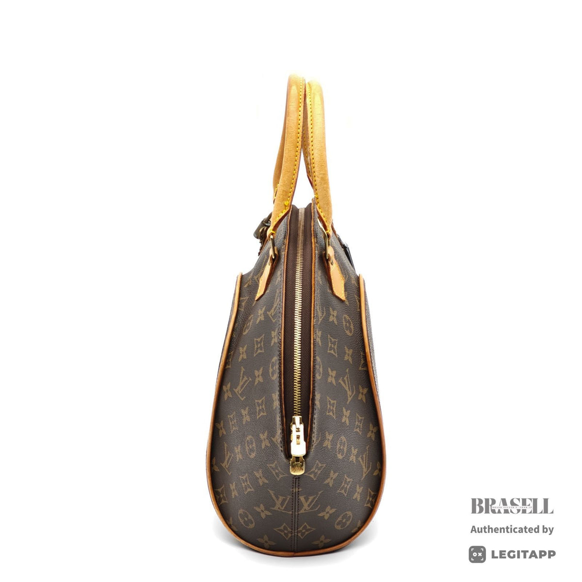 LOUIS VUITTON Ellipse MM Monogram Canvas Brown Hand Bag M51126 【ImportFeeFREE】