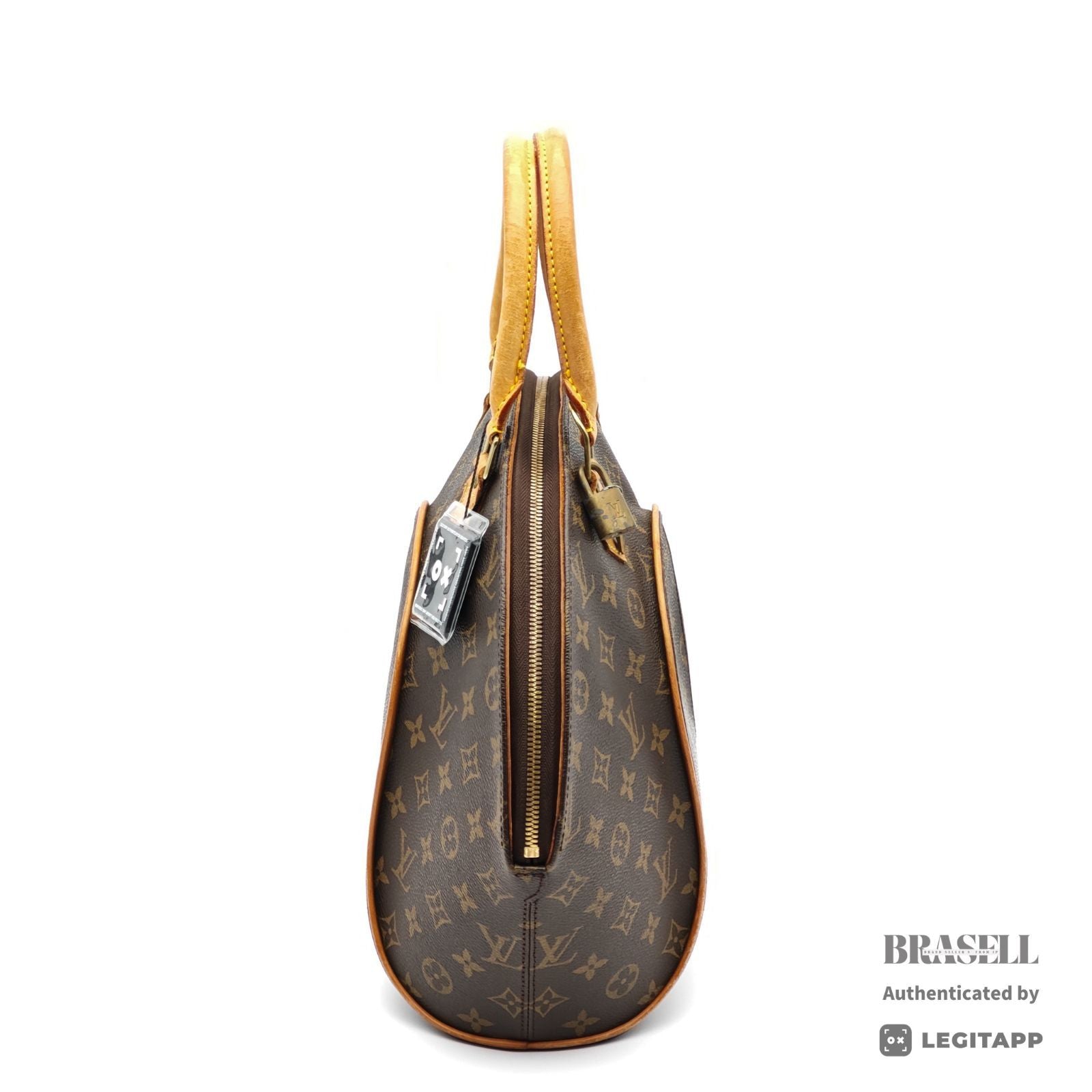 LOUIS VUITTON Ellipse MM Monogram Canvas Brown Hand Bag M51126 【ImportFeeFREE】