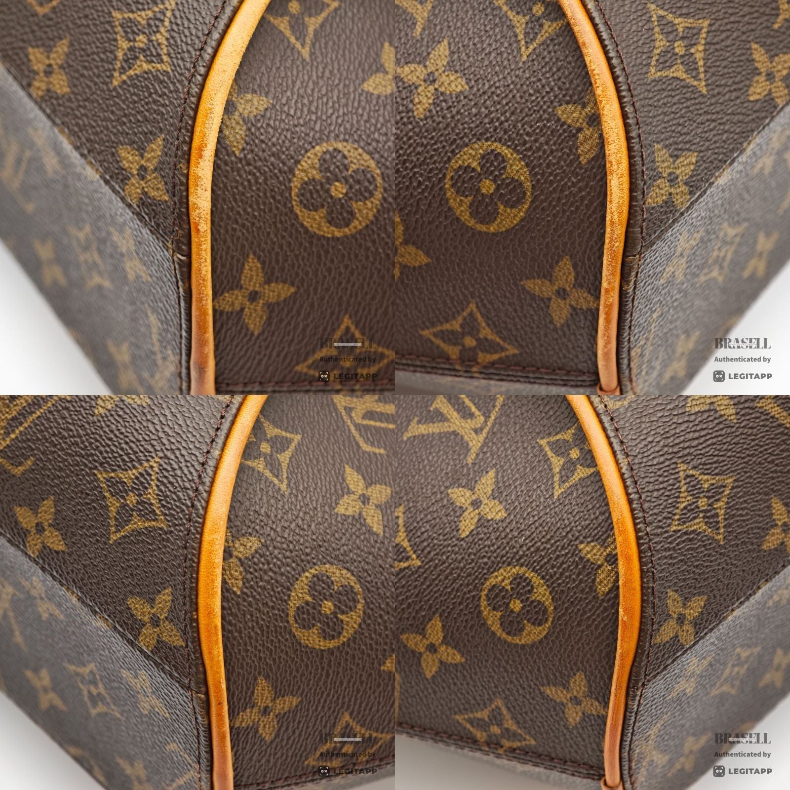 LOUIS VUITTON Ellipse MM Monogram Canvas Brown Hand Bag M51126 【ImportFeeFREE】