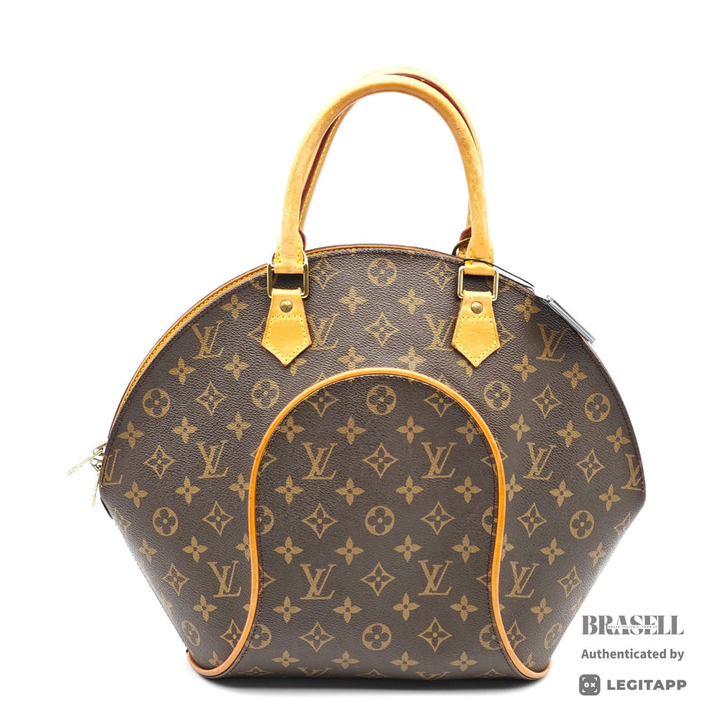 LOUIS VUITTON Ellipse MM Monogram Canvas Brown Hand Bag M51126 【ImportFeeFREE】