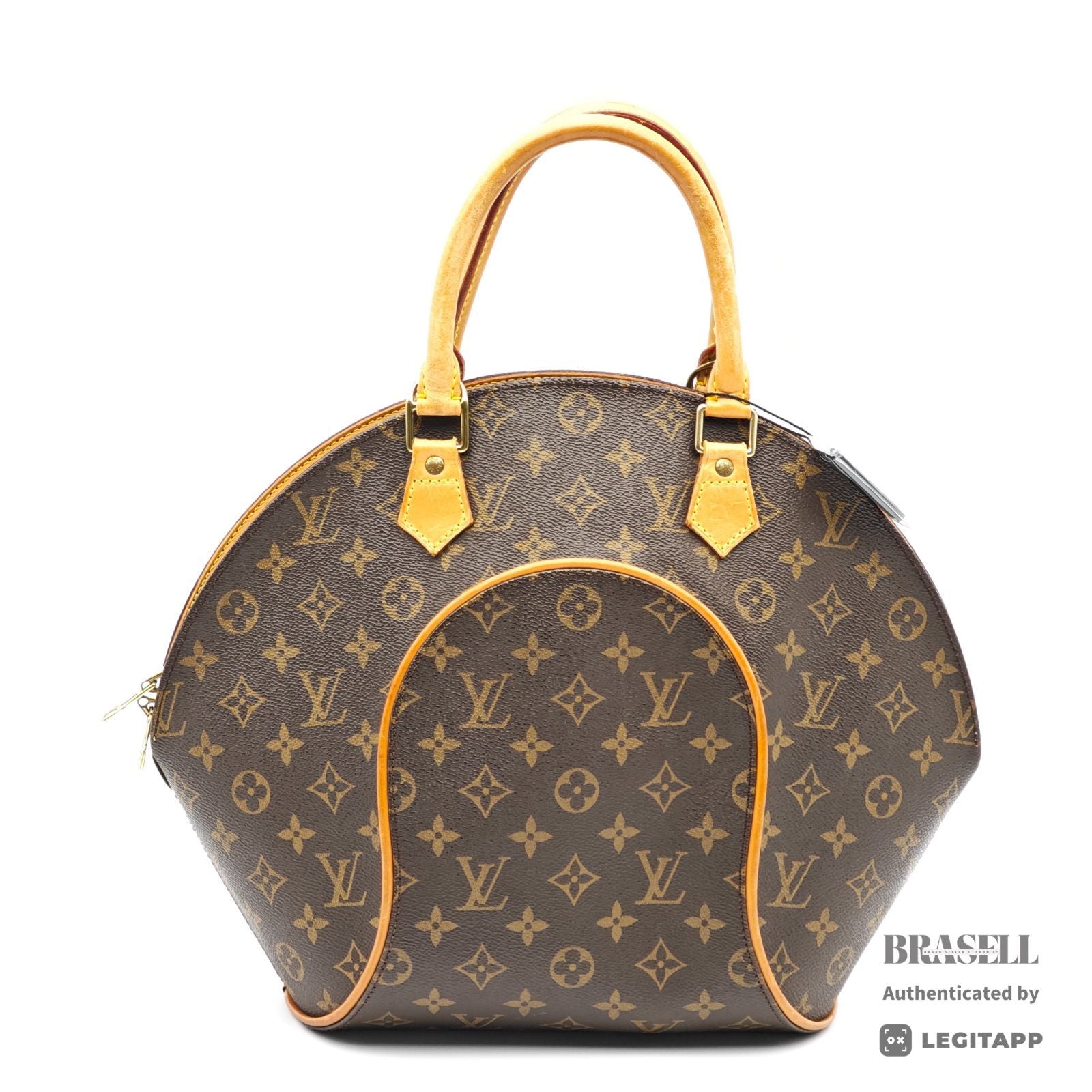 LOUIS VUITTON Ellipse MM Monogram Canvas Brown Hand Bag M51126 【ImportFeeFREE】