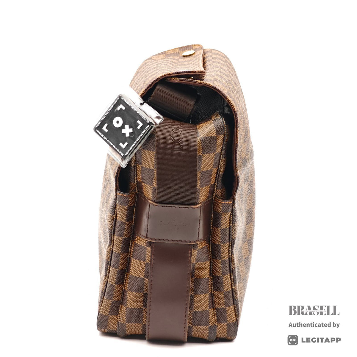 LOUIS VUITTON Naviglio Damier Ebene Canvas Shoulder Bag N45255 【ImportFeeFREE】