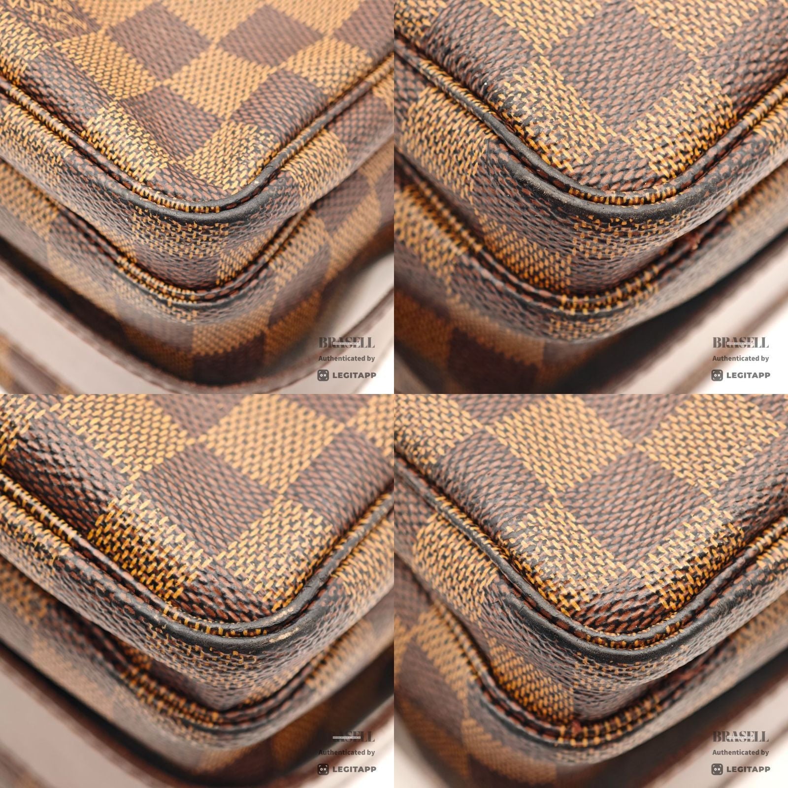LOUIS VUITTON Naviglio Damier Ebene Canvas Shoulder Bag N45255 【ImportFeeFREE】