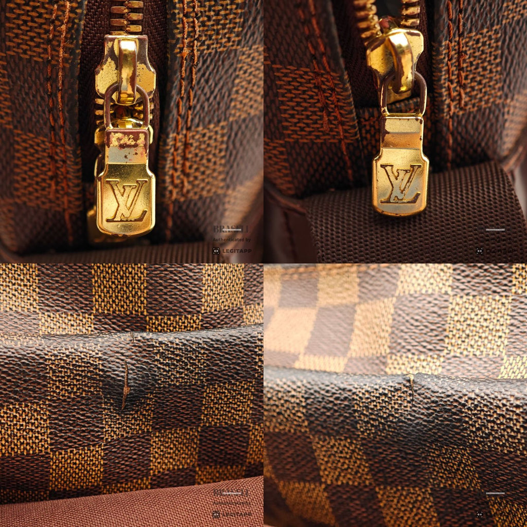 LOUIS VUITTON Naviglio Damier Ebene Canvas Shoulder Bag N45255 【ImportFeeFREE】