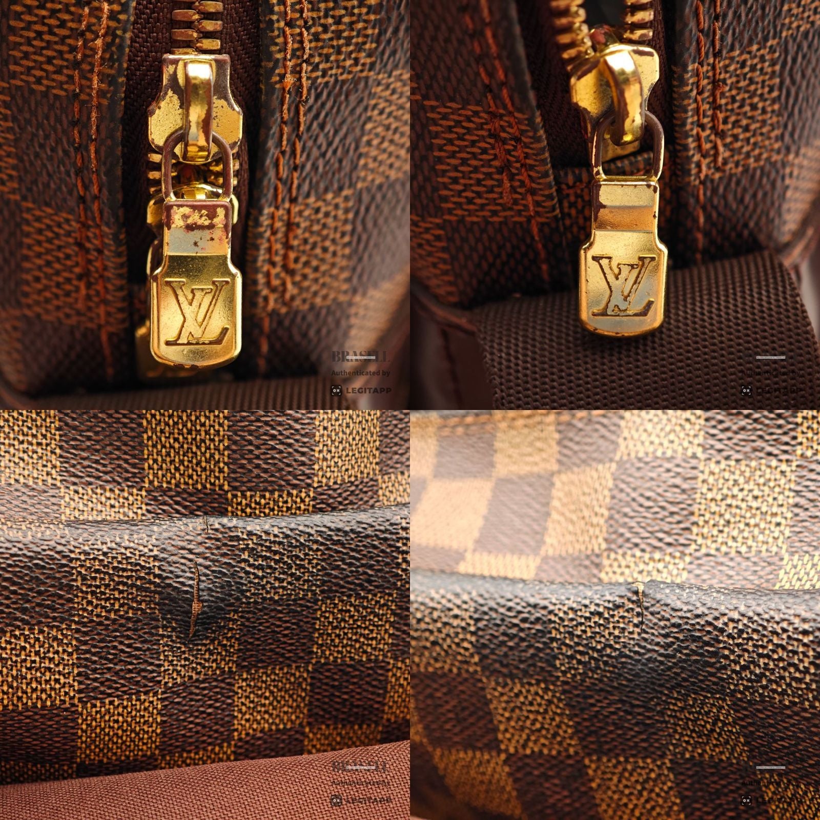 LOUIS VUITTON Naviglio Damier Ebene Canvas Shoulder Bag N45255 【ImportFeeFREE】