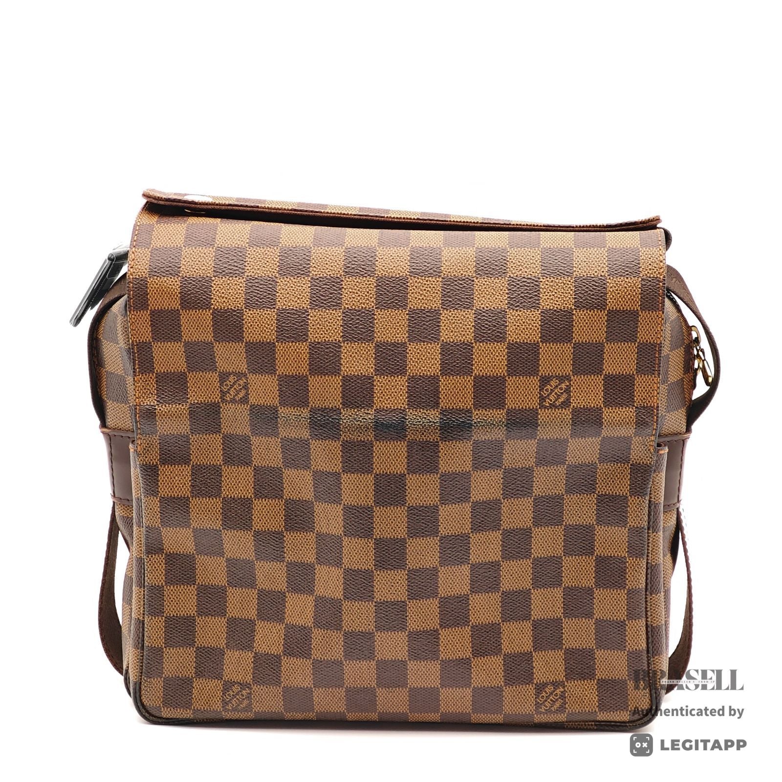 LOUIS VUITTON Naviglio Damier Ebene Canvas Shoulder Bag N45255 【ImportFeeFREE】