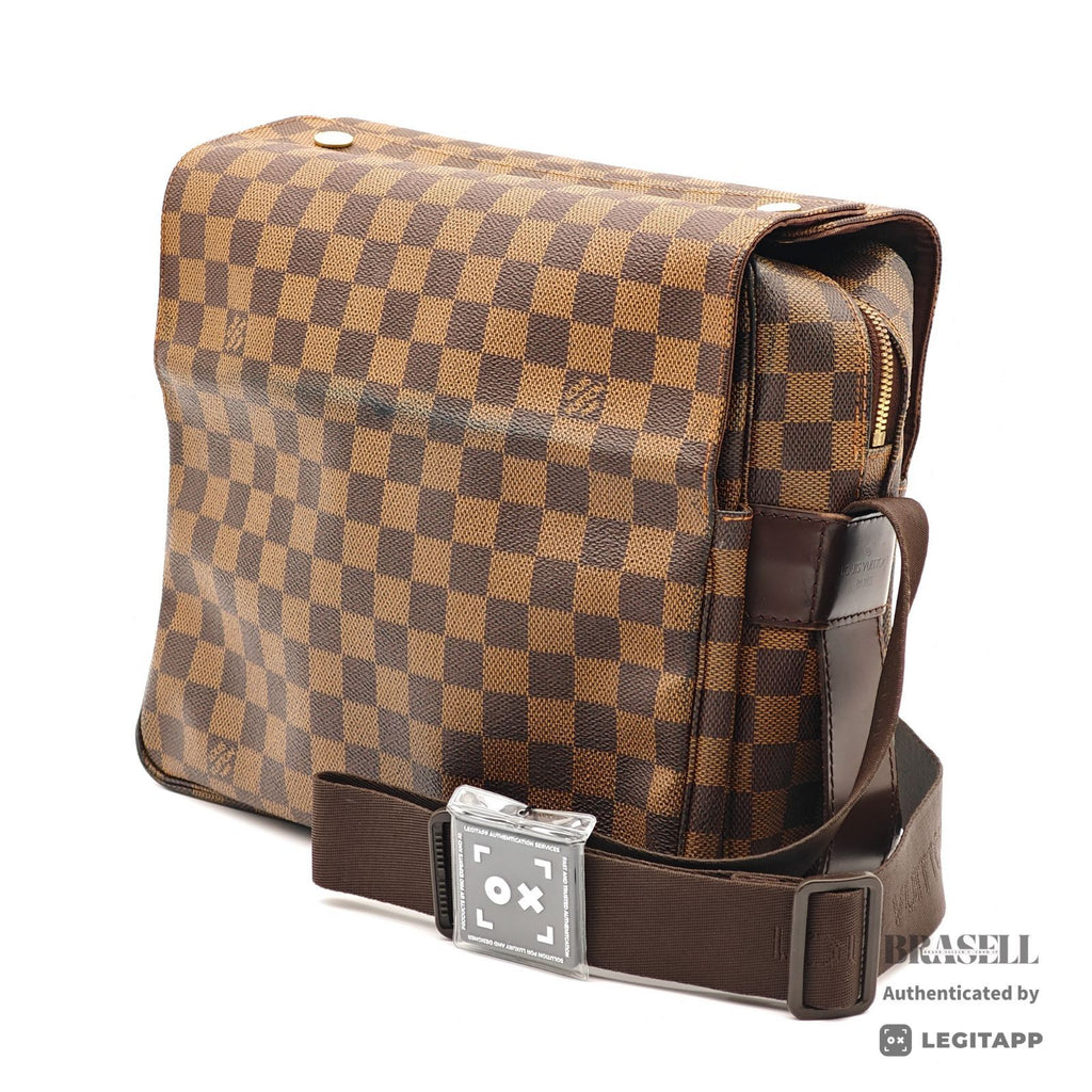 LOUIS VUITTON Naviglio Damier Ebene Canvas Shoulder Bag N45255 【ImportFeeFREE】