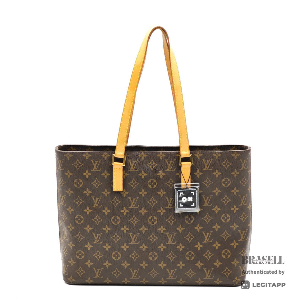 LOUIS VUITTON Luco Monogram Canvas Brown Tote Bag M51155 【ImportFeeFREE】