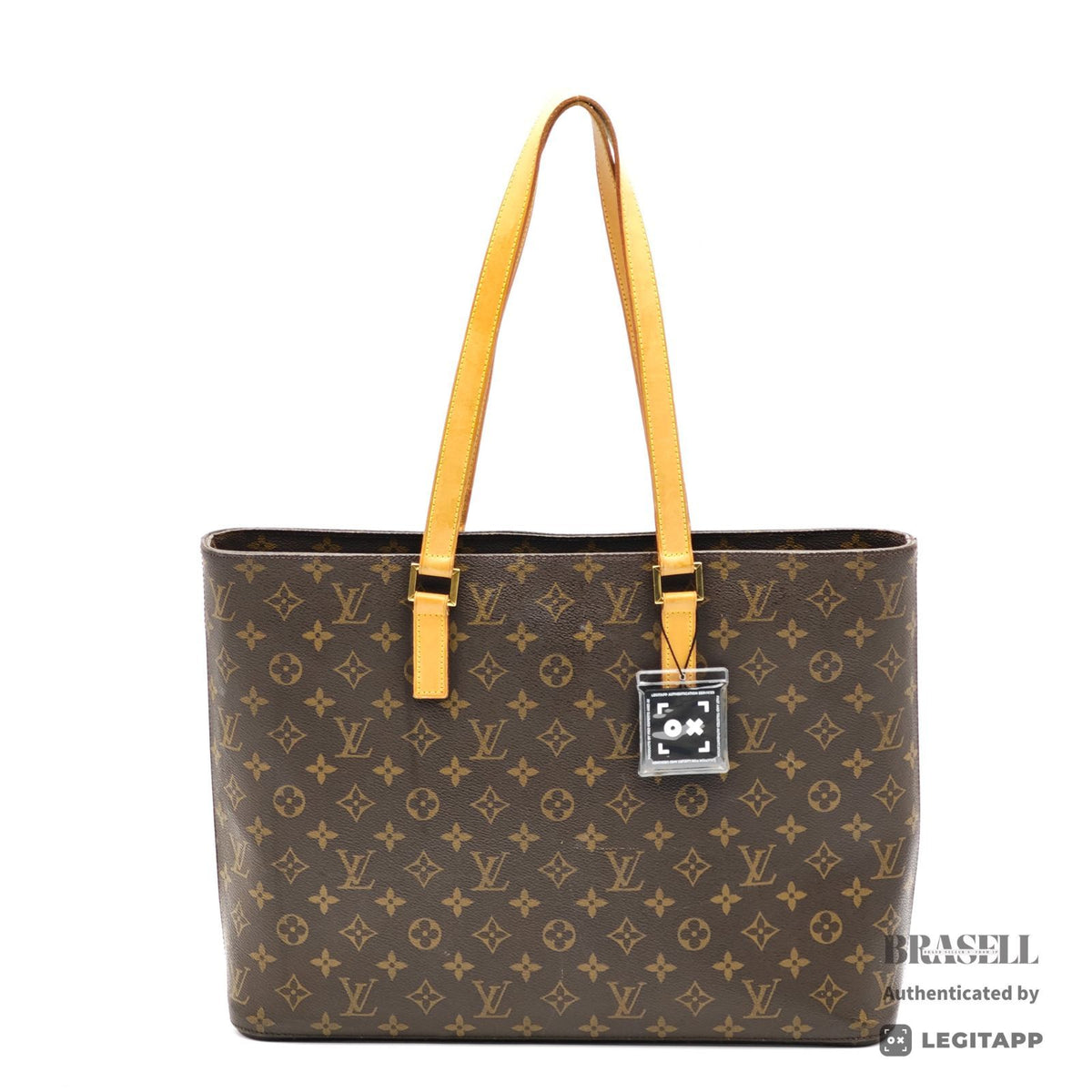 LOUIS VUITTON Luco Monogram Canvas Brown Tote Bag M51155 【ImportFeeFREE】