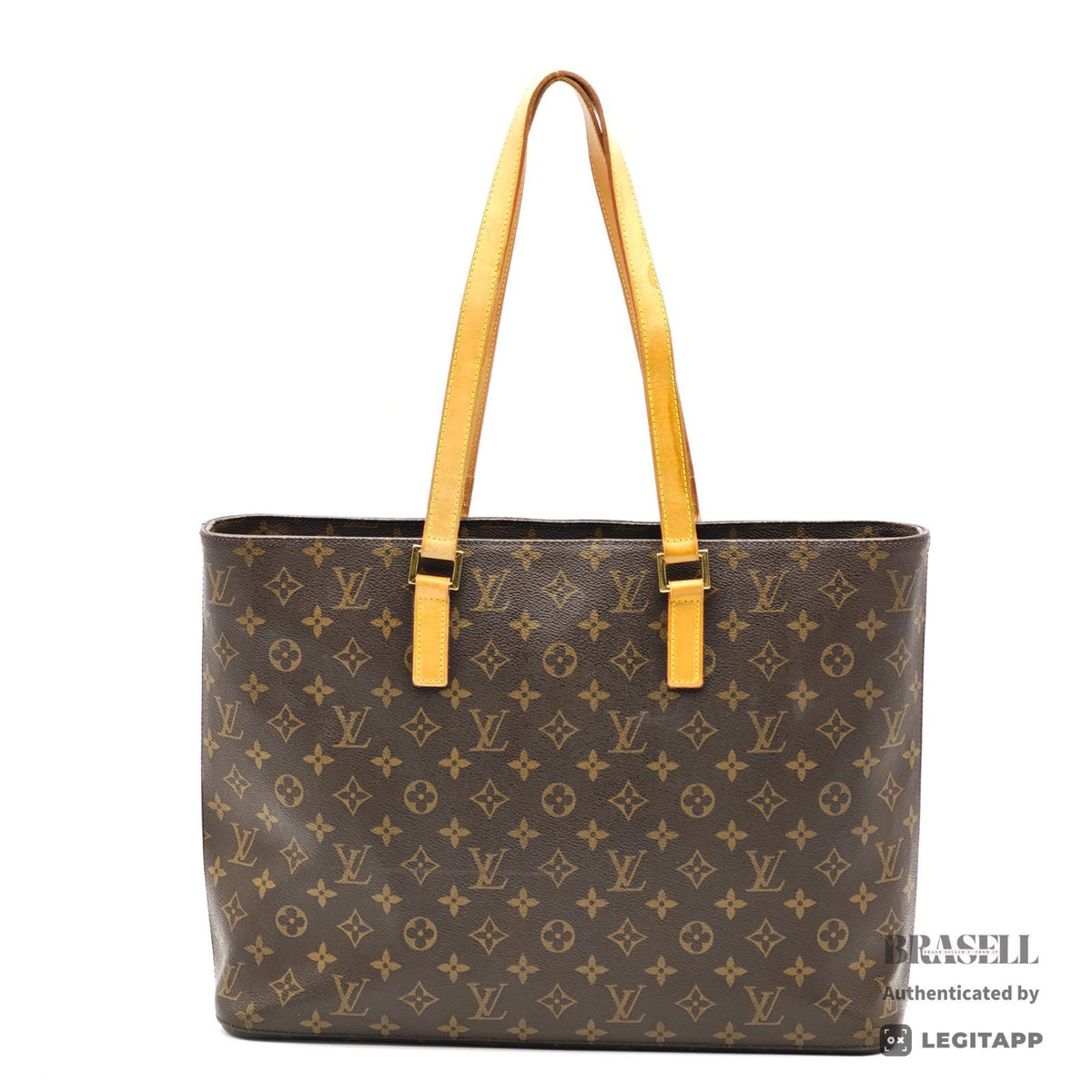 LOUIS VUITTON Luco Monogram Canvas Brown Tote Bag M51155 【ImportFeeFREE】