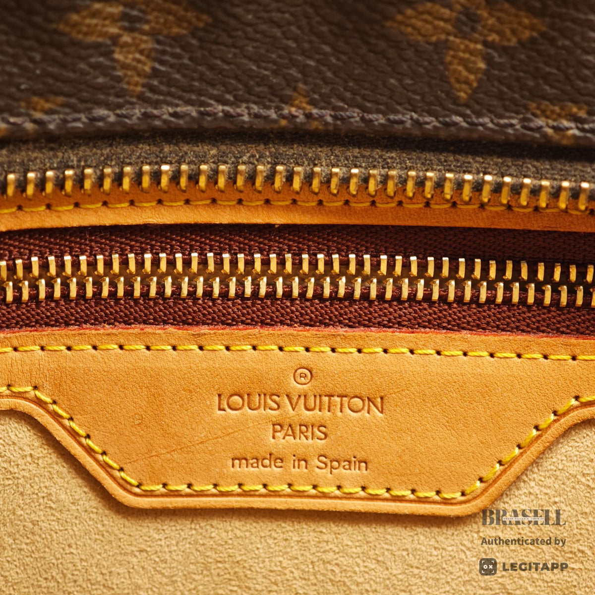 LOUIS VUITTON Luco Monogram Canvas Brown Tote Bag M51155 【ImportFeeFREE】