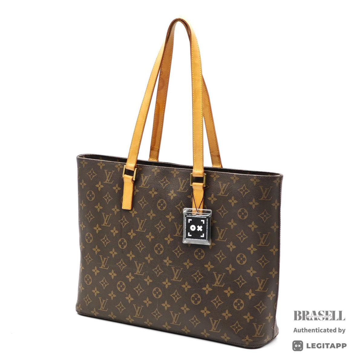 LOUIS VUITTON Luco Monogram Canvas Brown Tote Bag M51155 【ImportFeeFREE】