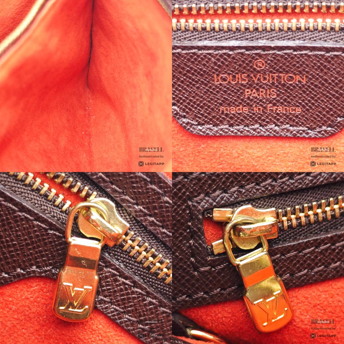LOUIS VUITTON Marais Damier Ebene Canvas Tote Bag N42240 【ImportFeeFREE】