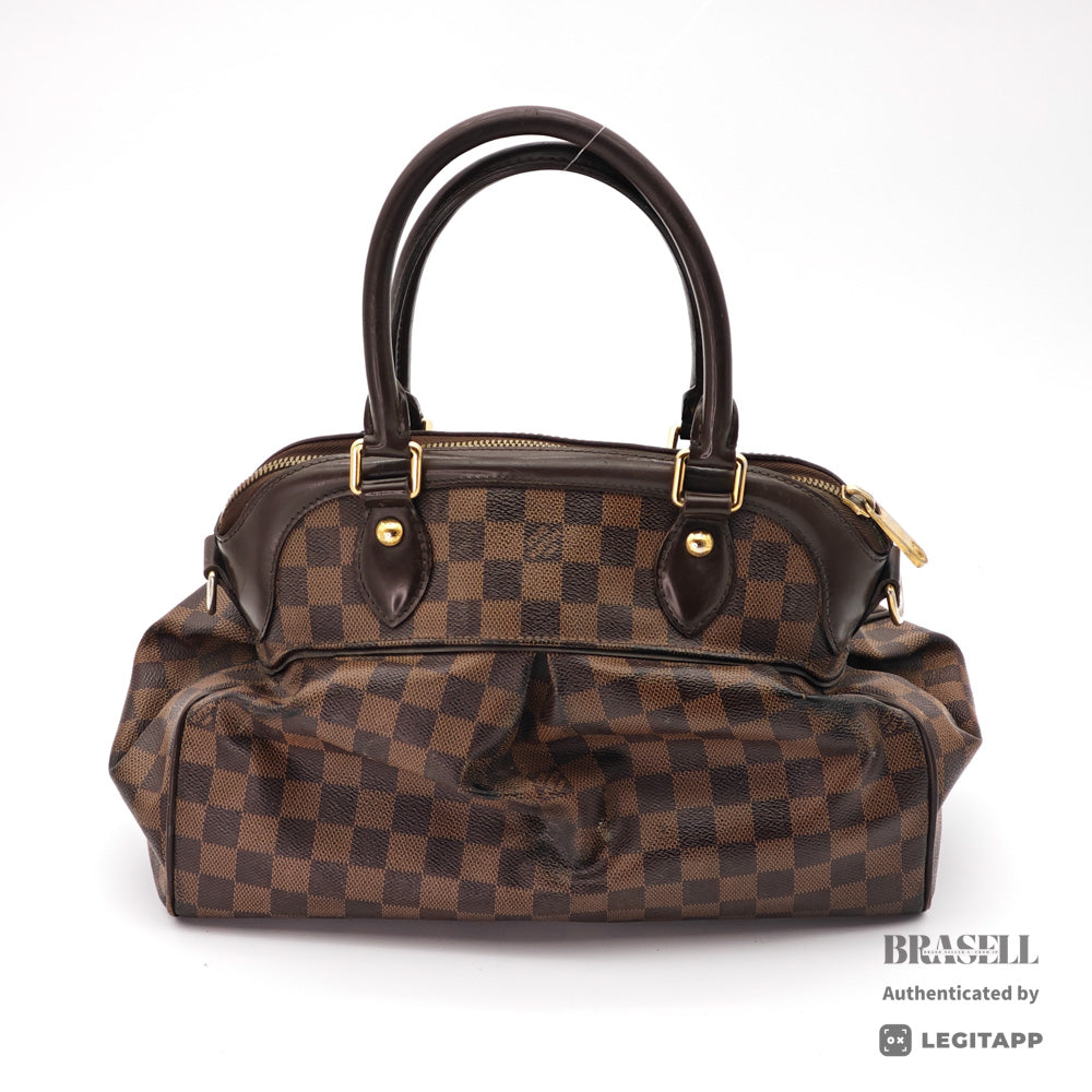 LOUIS VUITTON Trevi PM Damier Canvas Brown Hand Bag N51997 【ImportFeeFREE】