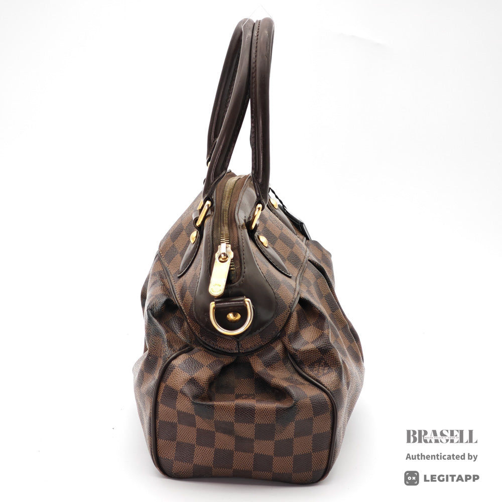LOUIS VUITTON Trevi PM Damier Canvas Brown Hand Bag N51997 【ImportFeeFREE】