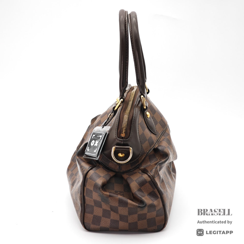 LOUIS VUITTON Trevi PM Damier Canvas Brown Hand Bag N51997 【ImportFeeFREE】