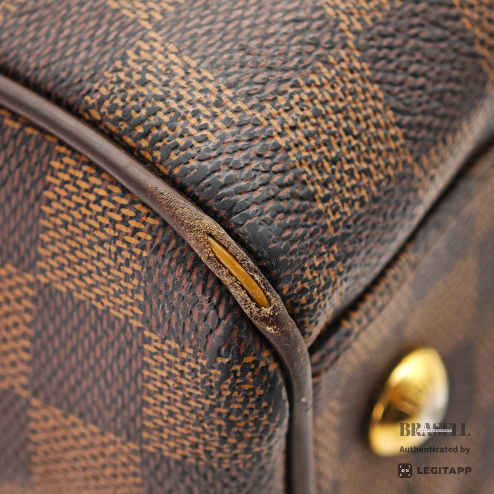 LOUIS VUITTON Trevi PM Damier Canvas Brown Hand Bag N51997 【ImportFeeFREE】