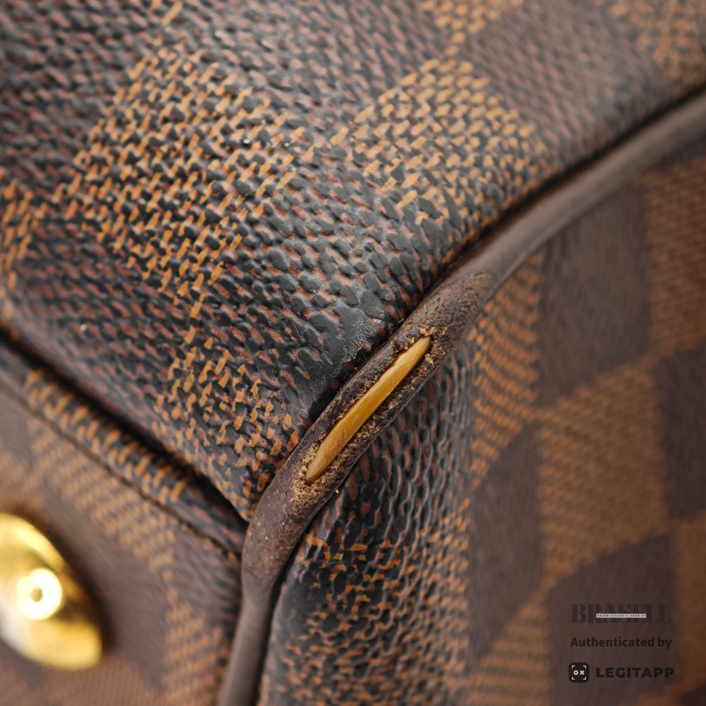 LOUIS VUITTON Trevi PM Damier Canvas Brown Hand Bag N51997 【ImportFeeFREE】