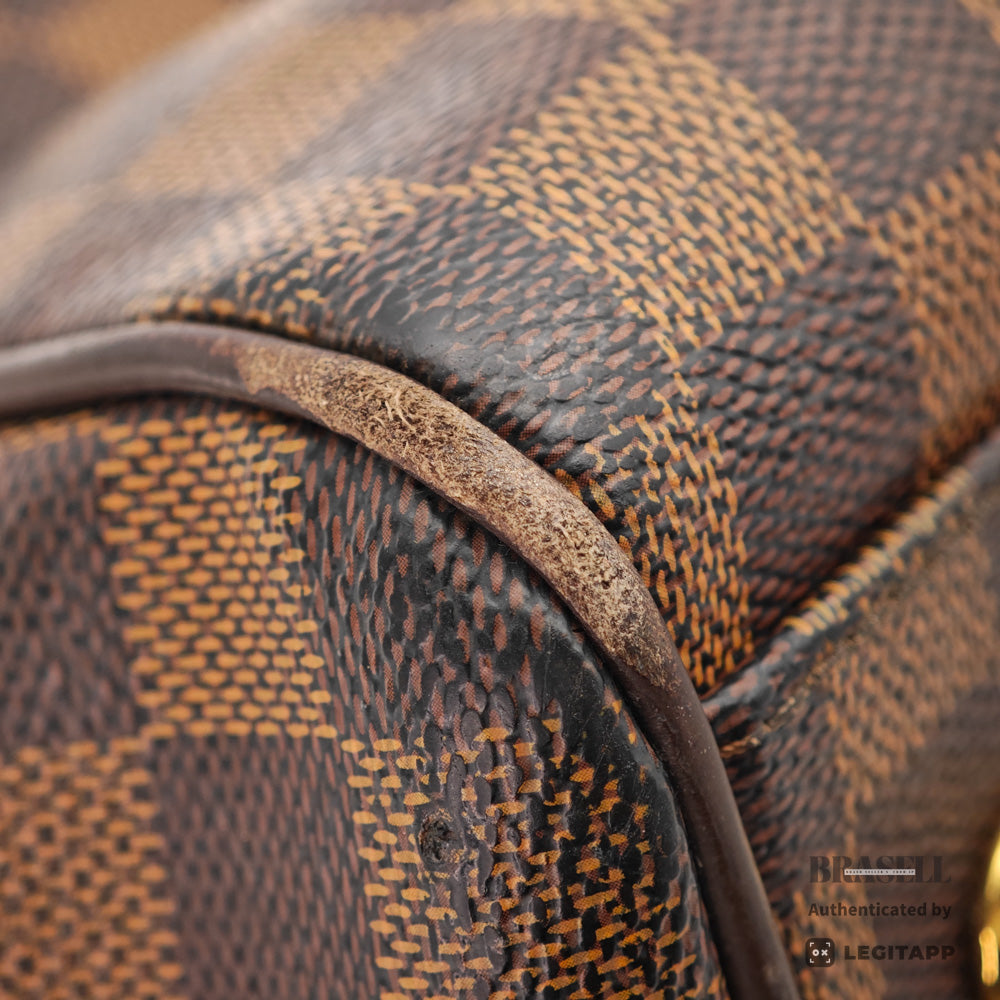LOUIS VUITTON Trevi PM Damier Canvas Brown Hand Bag N51997 【ImportFeeFREE】